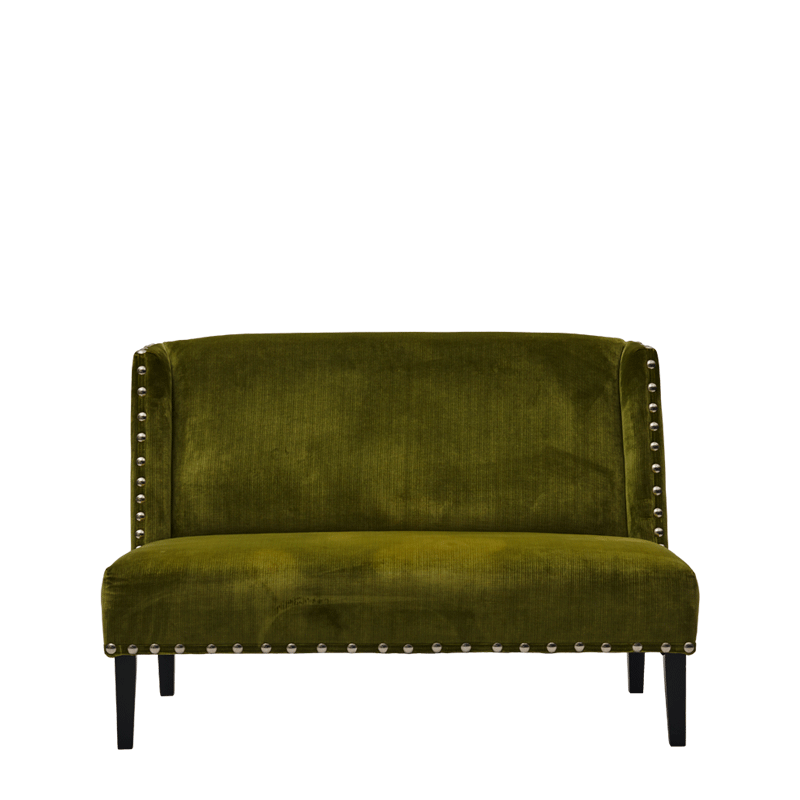 Chartreuse clearance velvet sofa