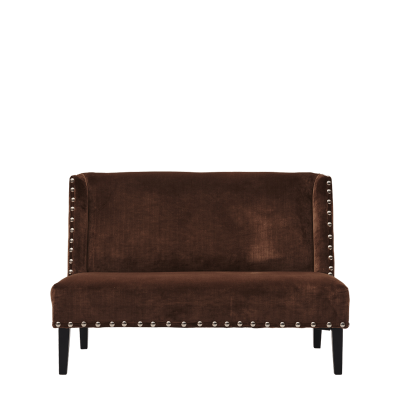 Dilano Sofa in Chocolate Brown Velvet Hire Options Greathire London