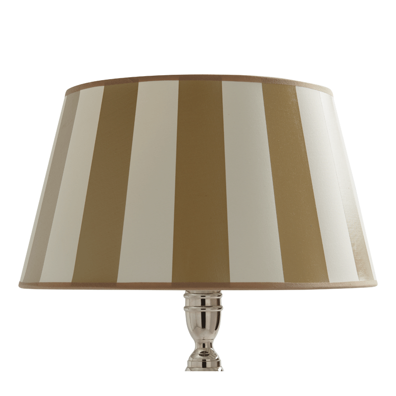 Stripes Lamp Shade in Beige/Ivory 16" Hire Options Greathire London