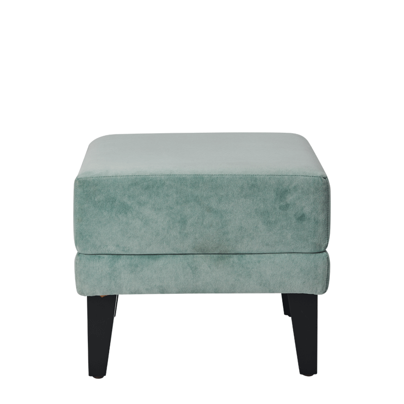 Infinito K Small Square Ottoman in Seaform Green Hire Options