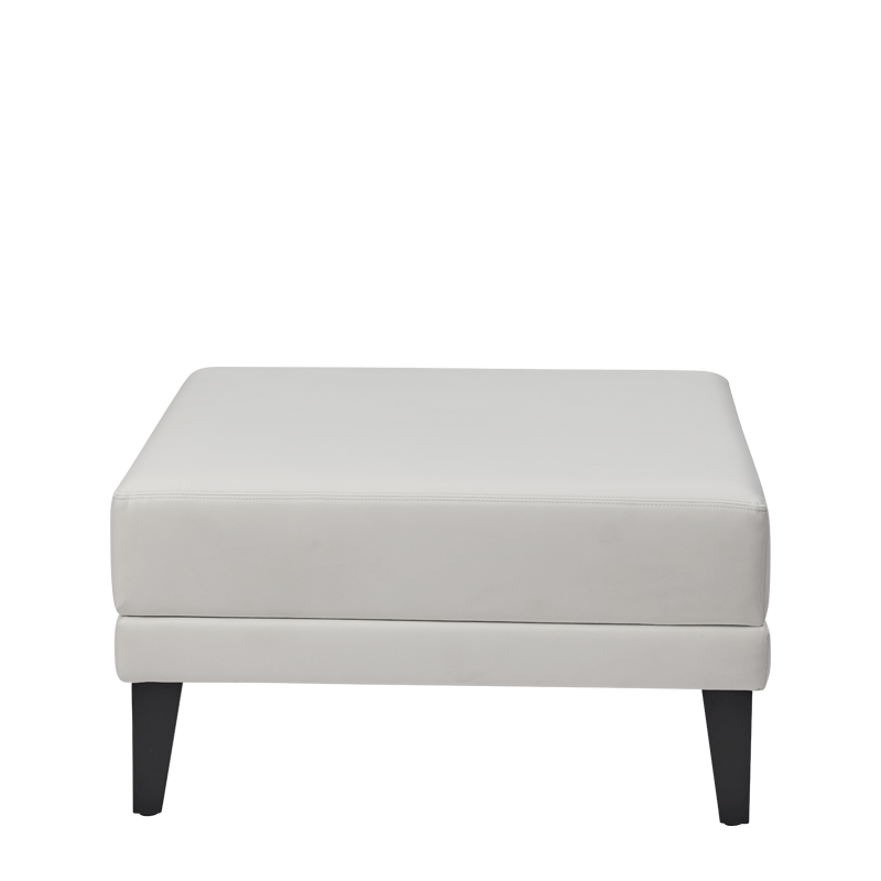 Black and cheap white square ottoman