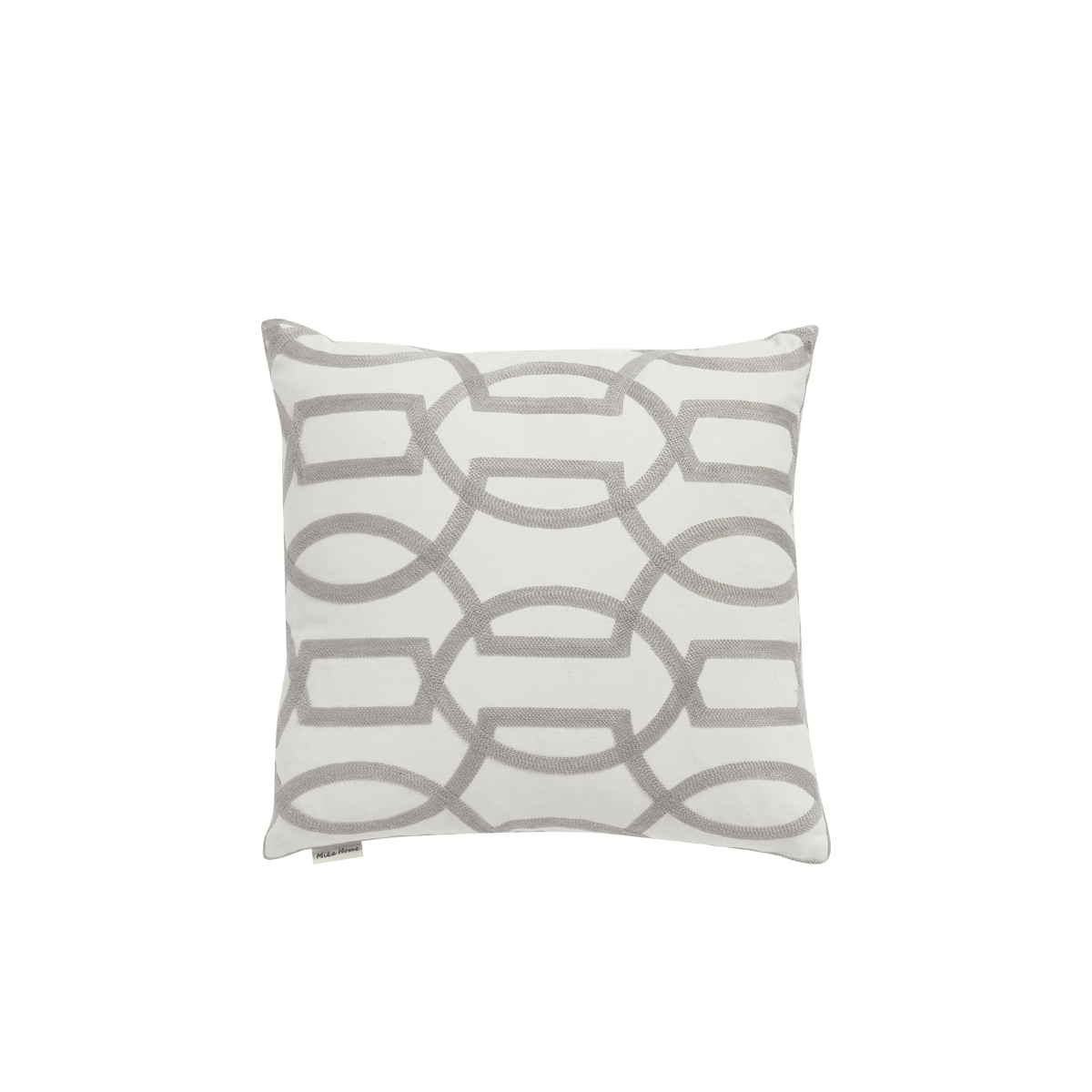 White Cushion with Grey Forms Hire Options Greathire London