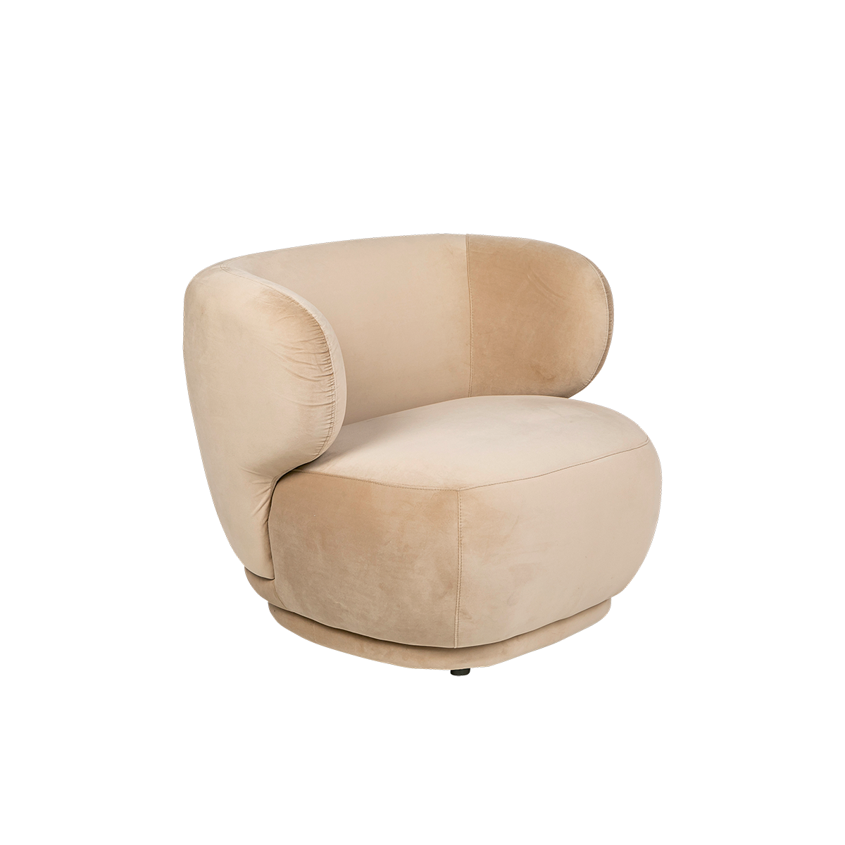 Taupe velvet deals armchair