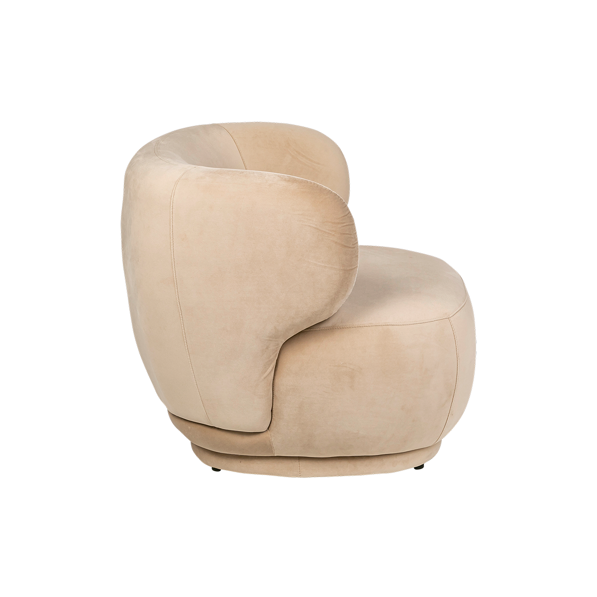 Elton velvet armchair taupe Hire Options Greathire London