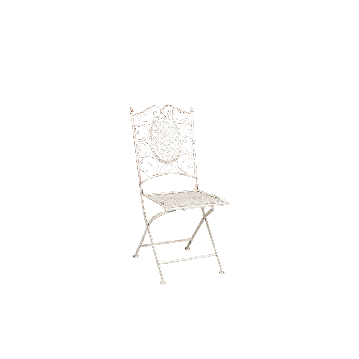 Folding wrought iron chairs best sale