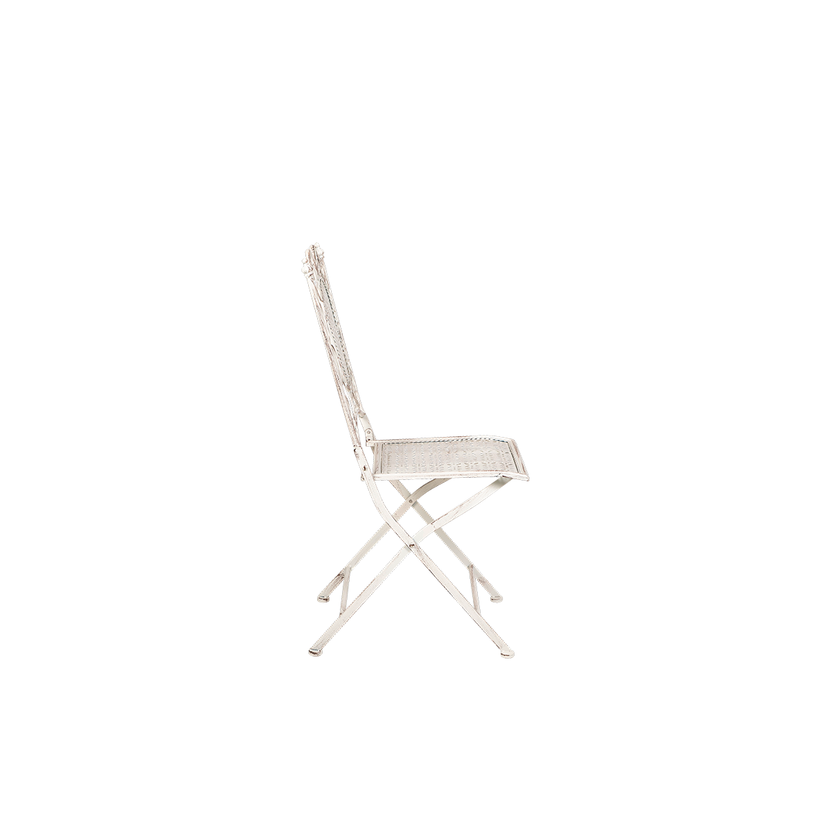 White wrought iron chair online