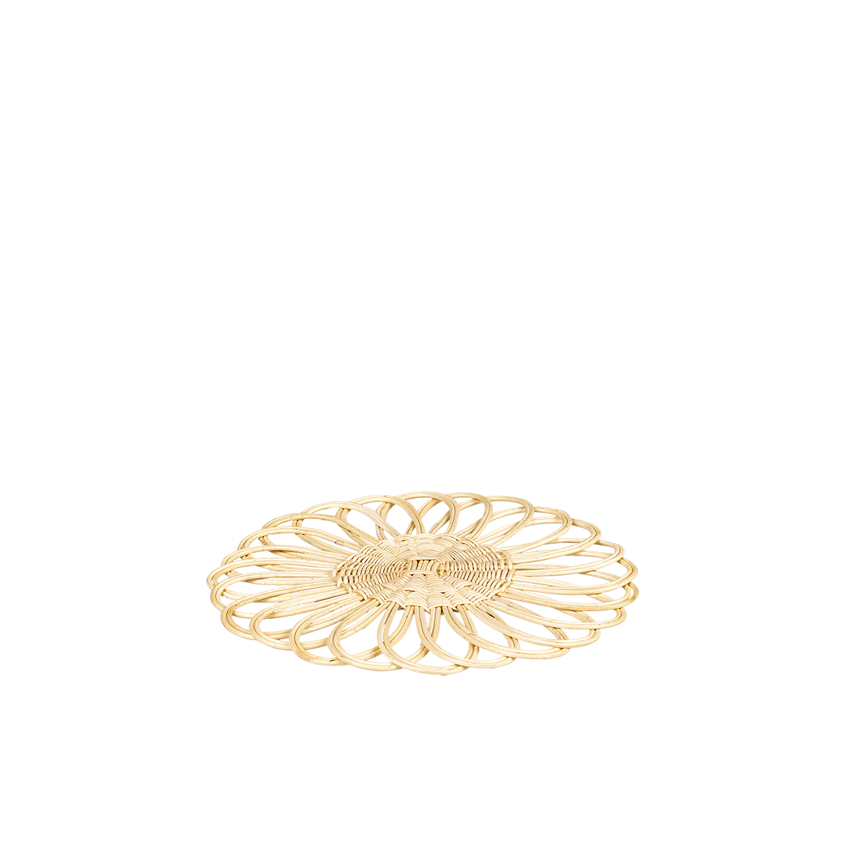 Rattan flower placemat Ø 35 cm Hire Options Greathire London