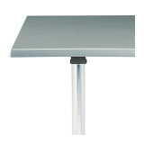 Square Steel Poseur Table Grey 60 X 60 X 111 cm