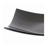 Square Dish Black Glass 29 X 29 cm