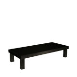 Lacquered coffee table black L 78.74