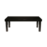 Lacquered Table Black 200 X 90 X 75 cm