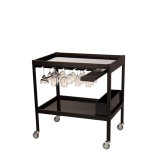 Bar Cart Black 90 X 60 X 95 cm H 95 cm