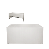 Folding Food Station White Cover 3 Sides L200 X W100 cm H 91 cm