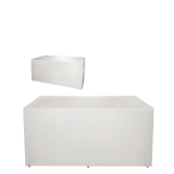 Folding Food Station White Cover 'Stand Alone' 4 Sides