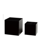 Set Of 3 Black Cube Risers