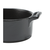 Porcelain Mini-Cooker Black Ø 7,2 cm H 3,5 cm 8 cl