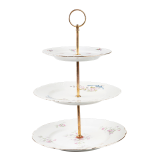 Vintage flowery Cake stand 3 tiers