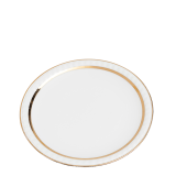 Vintage white and gold small plate Ø 18-20 cm