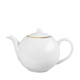 Teapot White with Gold Thread 170 cl