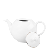 Teapot White with Silver Thread 170 cl