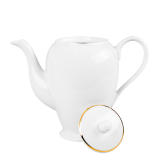 Coffee Pot White with Gold Thread 140 cl