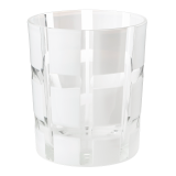 White Mélodie glass tumbler Ø 8 cm H 9 cm 24 cl