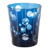 Blue Mélodie glass tumbler Ø 8 cm H 9 cm 24 cl