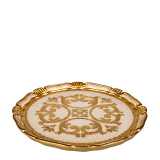 Venezia charger plate white and gold Ø 32,5 cm