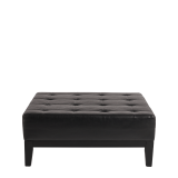 Button Ottoman in Black L 40