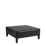 Button Ottoman in Black L 40