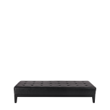 Button Ottoman in Black L 79