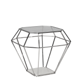 Diamond Occasional Table in Silver
