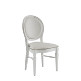 Chandelle Chair in White with Bespoke