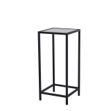 Unico Square Poseur Table with Black Frame and Coloured Top