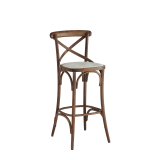 Coco Bar Stool in Natural with Vanilla Seat Pad