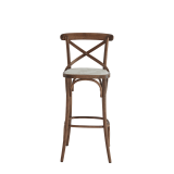 Coco Bar Stool in Natural with Vanilla Seat Pad