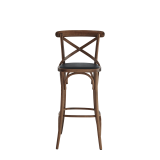 Coco Bar Stool in Natural with Black Seat Pad