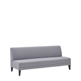 Sardinia Straight Smooth Back Sofa in Grey