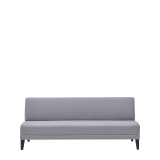 Sardinia Straight Smooth Back Sofa in Grey