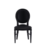 Chandelle Chair in Black with Black Seat Pad