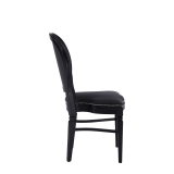 Chandelle Chair in Black with Black Seat Pad