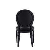 Chandelle Chair in Black with Black Seat Pad