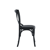 Coco Chair in Black with Black Seat Pad