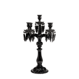 Crystal Drop Candelabra in Black