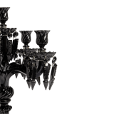 Crystal Drop Candelabra in Black