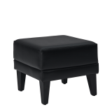 Infinito K Small Square Ottoman in Black