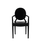 Louis Ghost Armchair in Black