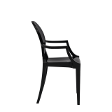 Louis Ghost Armchair in Black