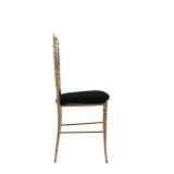 Napoleon Chair in Gold with Black Seat Pad