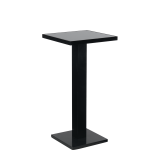 Olympic Poseur Table in Black with Smoked Mirror Top